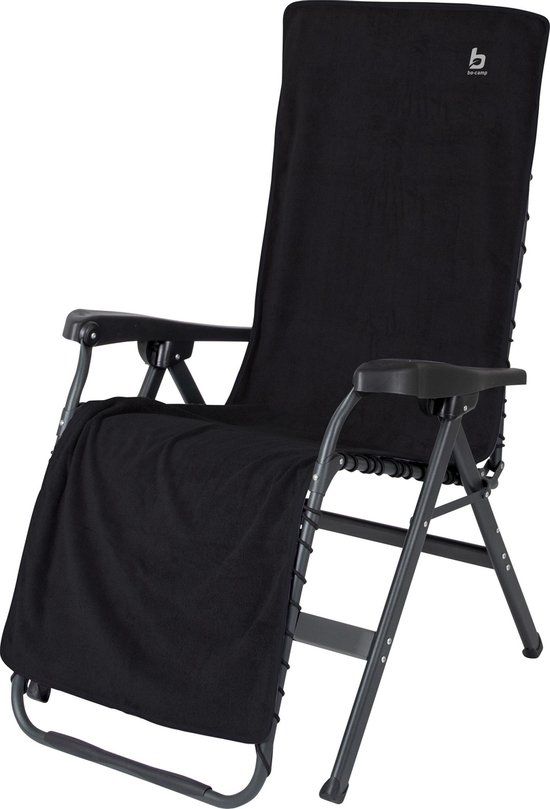 Bo-Camp Stoelhoes L - Universeel - Badstof - Antraciet