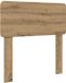 vidaXL - Hoofdbord - Artisan - Eiken - Bewerkt - hout