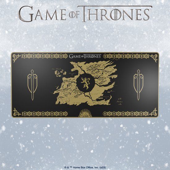 Lexip Game of Thrones Flexible Mouse Mat XXL, Lannister Edition, Black