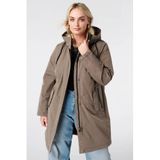 MS Mode Plus Size regenjas - taupe