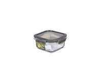 LocknLock OVEN GLASS vershouddozen glas met deksel, 500 ml, 140 x 140 x 67 mm, koelkast, vriezer en vaatwasser, borosilicaatglas tot 400 °C, ovenbestendig, magnetronservies met deksel