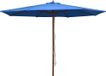 Syfax Parasol met houten paal 350 cm blauw