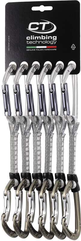 Climbing Technology Aerial Pro HC Quickdraw DY 12cm 6-Pack, silver/hard coating