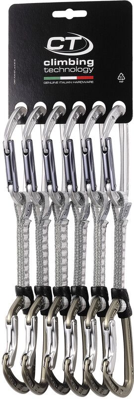 Climbing Technology Aerial Pro HC Quickdraw DY 12cm 6-Pack - Silver/Hard Coating