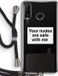 Case Company® - Huawei P30 Lite Case with Cord - Safe with me - Black Cord - Back Cover - TPU