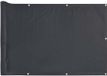 vidaXL Balkonscherm 300x90 cm PVC Antracietkleurig