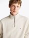 Tommy Hilfiger Heren Sweater Maat M Creme Katoen/Polyester