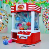 MikaMax Candy Grabber Deluxe - Grijpmachine met Munten, Capsules, Licht en Muziek - USB/Batterijen