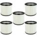Einhell Vhbw 5 Filtre Plissé Compatible Avec Ypl-1400, Ypl 1400/30 Aspirateur - Blanc