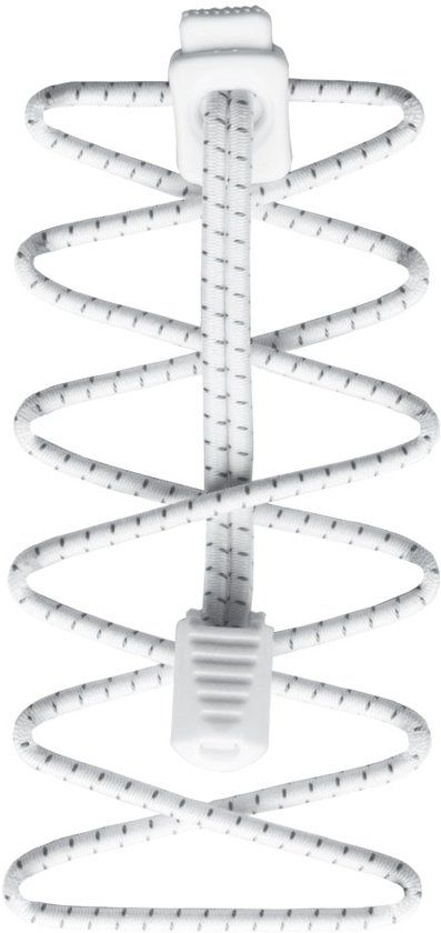 Nathan Run Laces Reflective White - Veters