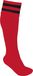 PROACT® Sportsokken Met Contraststrepen PA015 - Sporty Red / Black - 43/46 EU