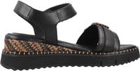 Tamaris - Dames - Plateau sandalen - Zwart - Maat 37