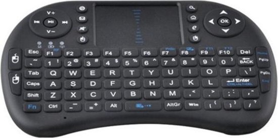 Lipa Mini-draadloos toetsenbord Black met Airmouse