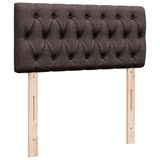 vidaXL Boxspringbed met matras, donkerbruin, 100x200 cm, met stoffen bekleding