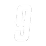 Quattroerre 13319 Motocross, wit, 21 cm