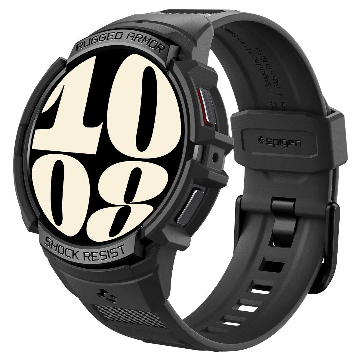 Spigen Rugged Armor Pro Case for Samsung Galaxy Watch 6 (40mm) - Black - TPU