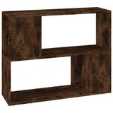VidaXL Boekenkast/kamerscherm 80x24x63 cm gerookt eikenkleurig