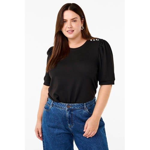 Zizzi Zizzi top Plus Size - zwart
