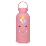 Movom Enjoy roestvrij stalen fles roze 6,5 x 18,5 x 6,5 cm