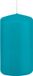 Trend Candles Cilinderkaars/stompkaars - turquoise - 6 x 12 cm - 40 branduren