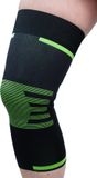 Bort ActiveColor Sport Kniebrace – Kniebandage – Zwart/Groen (S)