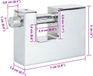 vidaXL - Hangslot - Zilver - Staal