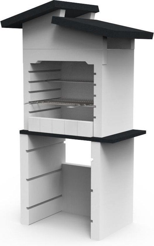 Sarom Fuoco Isabella Concrete Charcoal BBQ - 96x60x167cm - Multi-color