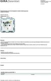 Gira FI-veiligheidsstopcontact 30 mA SP System 55 Zuiver wit m