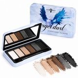 Bronx Colors Angel Dust Oogschaduw Palette - 6 Kleuren Eyeshadow - Hoog Gepigmenteerd - Compact Make-up Palette met Spiegel - AD01