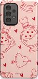Casetastic Hoesje Geschikt voor Samsung Galaxy A53 (2022) 5G - Dubbellaagse Bescherming - Zoete Liefdesflirt - Roze Rood