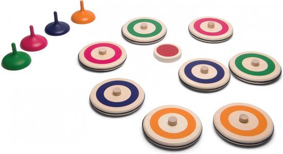 BS Toys Indoor Curling - Partyspel voor Kinderen - Hout & Textiel - Vanaf 3 Jaar