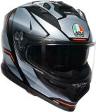 AGV K7 Jaeger Integraalhelm - Zwart/Rood/Zilver - Maat XL