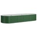 VidaXL Plantenbak 224x80x36 cm Gegalvaniseerd Staal Groen