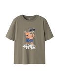 NAME IT Shirt 'NKMNAEL' donkerblauw / ombergrijs / mintgroen / jade groen