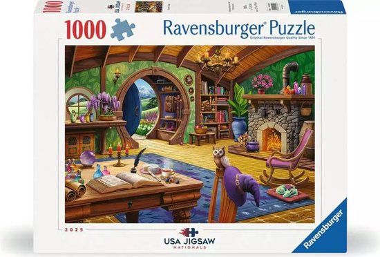 Ravensburger Charmed Cottage - USA Jigsaw Nationals - Puzzel van 1000 stukjes