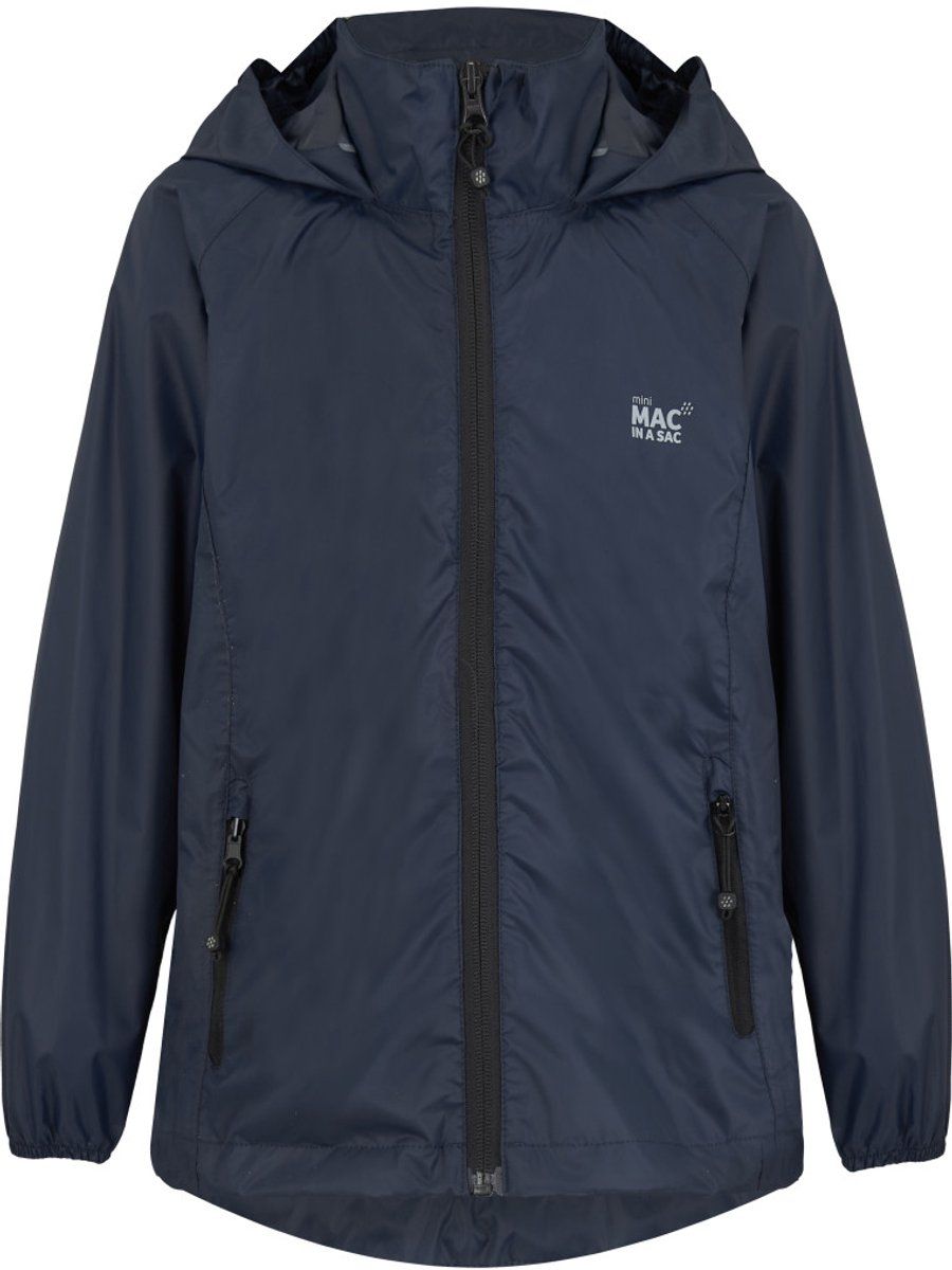 Mac in a Sac - Regenjas voor kinderen - Junior - Marineblauw - maat S