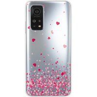 Xiaomi Mi 10T / Mi 10T Pro Bedrukt siliconen hoesje Confettis de coeurs rose