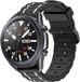 Strap-it Samsung Galaxy Watch 3 45mm sport gesp band - zwart/wit