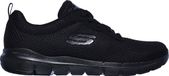 Skechers Flex Appeal 3.0-First Insight Dames Sneakers - Black/Black