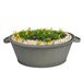Mega Collections Farmer Plantenpot - Zink - Donkergrijs - D30 X H14 cm