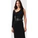 AllSaints Agatha Alcor Ceinture Noir/laiton chaud Taille : L-XL