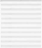 vidaXL Zebra Blind 130x100 cm Polyester Wit