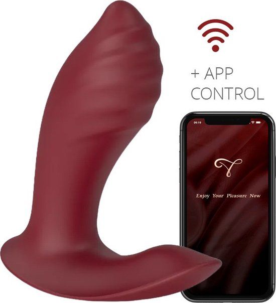 Viotec Loyte Prostaat Vibrator met App Bediening - Wijnrood