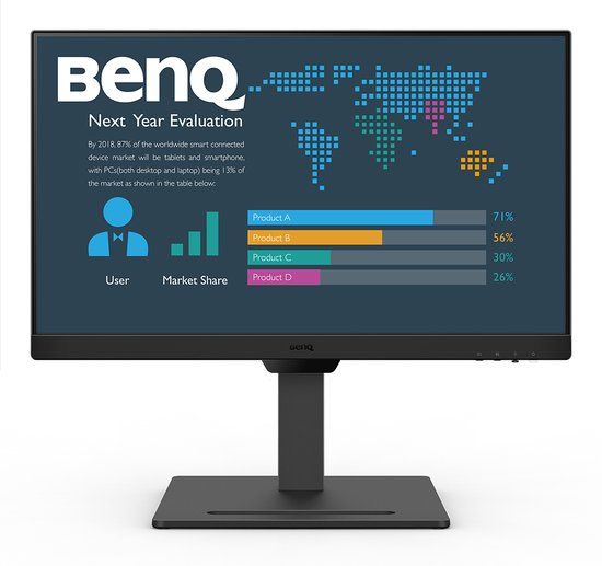 BenQ GW2490T 24 inch Full HD Monitor - 100Hz, IPS, EyeCare, Height Adjustable