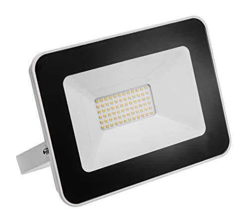GTV lighting LED-schijnwerper iLUX, 30W, 2400lm AC220-240V, 50/60 Hz, PF>0,9, RA>80, IP65, 120°, 6400K, wit