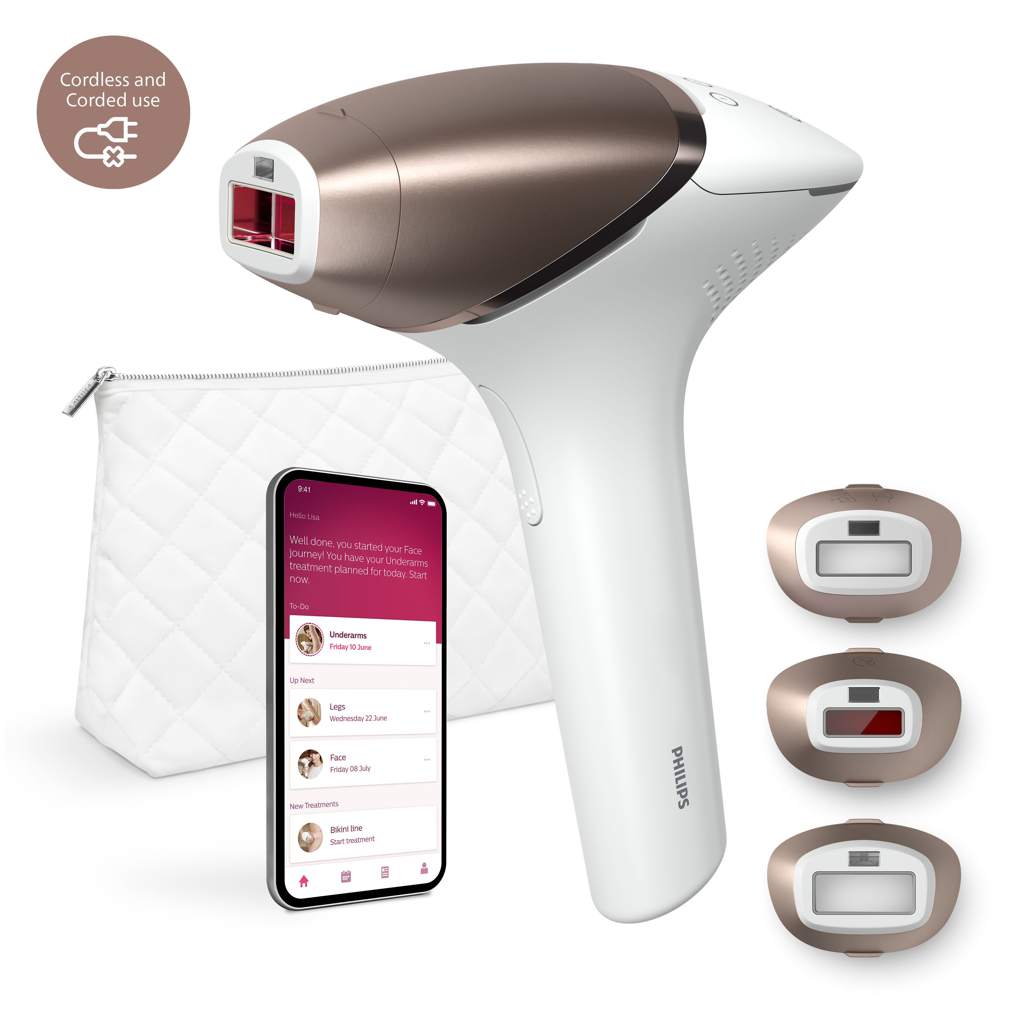 Philips Lumea IPL 9000 Series BRI955/00R1 Refurbished IPL-ontharingsapparaat