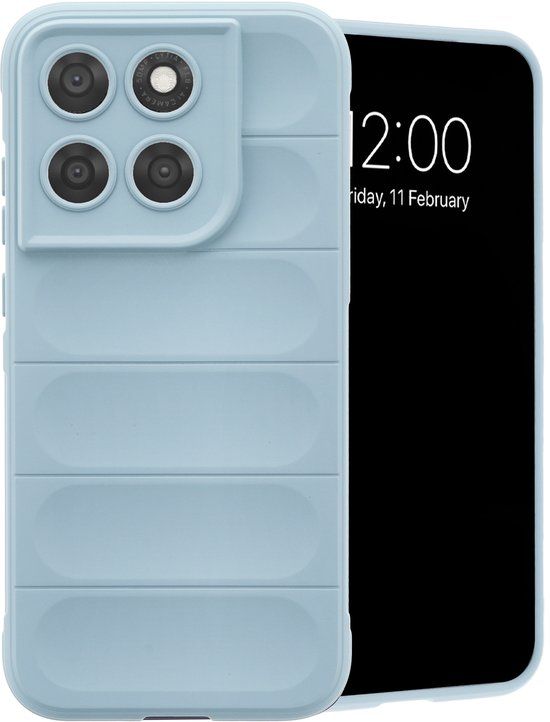 imoshion EasyGrip Backcover - Geschikt voor Motorola Moto G77 - Lichtblauw