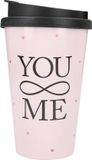 Depesche Drinkbeker To-Go You & Me Kunststof Multicolor 300 ml