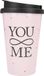 Depesche Drinkbeker To-Go You & Me Kunststof Multicolor 300 ml