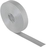 Schellenberg 31205 Rolluikband 23 mm x 12 m, 1 mm banddikte, MAXI-systeem, rolluikband, webbing, rolluiktape, grijs
